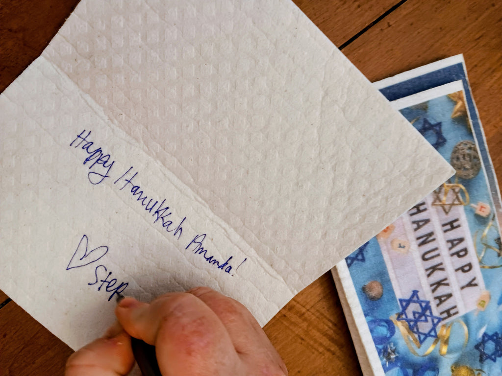 Sustainable Swedish Dish Cloth Holiday Cards
