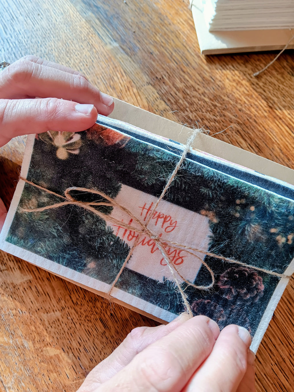 Sustainable Swedish Dish Cloth Holiday Cards