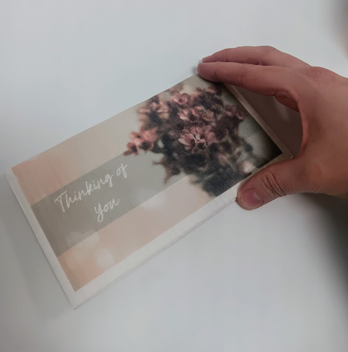 Swedish Dishcloth "Thinking of you" Card