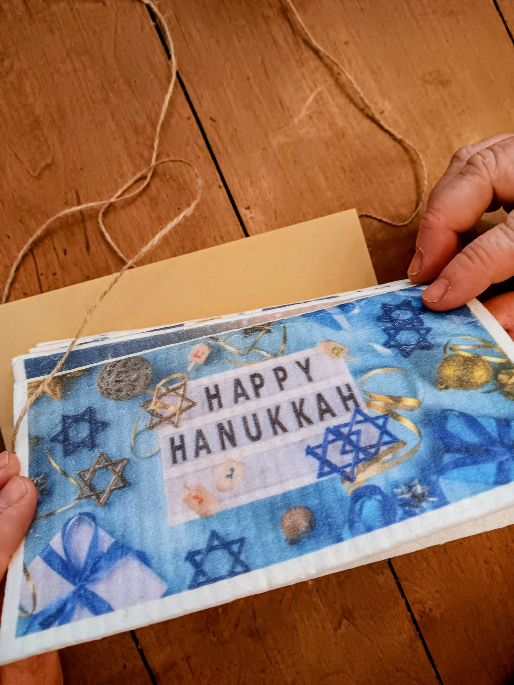 Sustainable Swedish Dish Cloth Holiday Cards